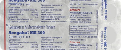 Acegaba Me 300mg Strip Of 10 Tablets