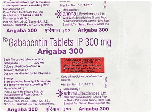 Arigaba 300mg Strip Of 10 Tablets
