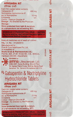Arigaba Nt Strip Of 10 Tablets