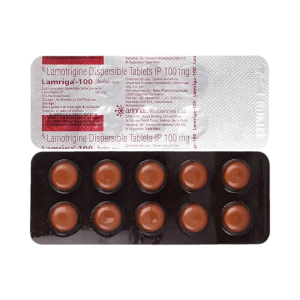 Lamriga 100Mg Strip Of 10 Tablets