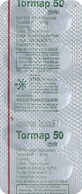Tormap 50mg Strip Of 10 Tablets