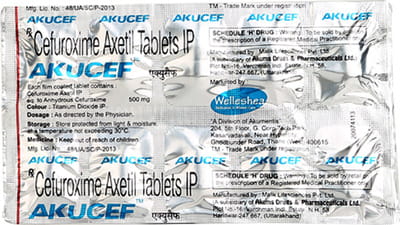 Akucef 500mg Tablet