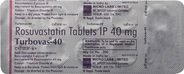 Turbovas 40mg Strip Of 10 Tablets