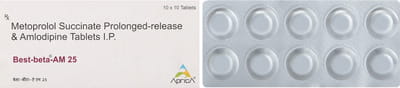 Best Beta Am 25mg Strip Of 10 Tablets