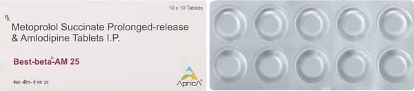 Best Beta Am 25mg Strip Of 10 Tablets