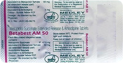 Best Beta Am 50mg Strip Of 10 Tablets