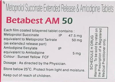 Best Beta Am 50mg Strip Of 10 Tablets