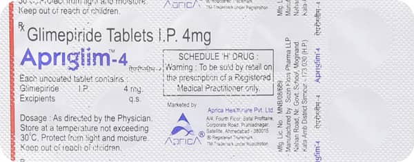 Apriglim 4mg Tablet
