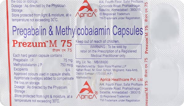 Prezum M 75Mg Strip Of 10 Capsules