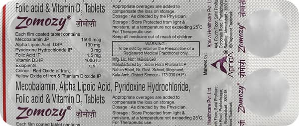 Zomozy Strip Of 10 Tablets