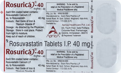 Rosurica 40mg Strip Of 10 Tablets