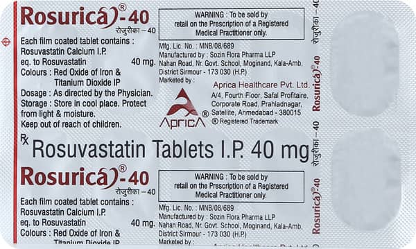 Rosurica 40mg Strip Of 10 Tablets