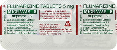 Migravas 5mg Strip Of 10 Tablets