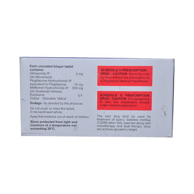 Glimser P2 Strip Of 15 Tablets