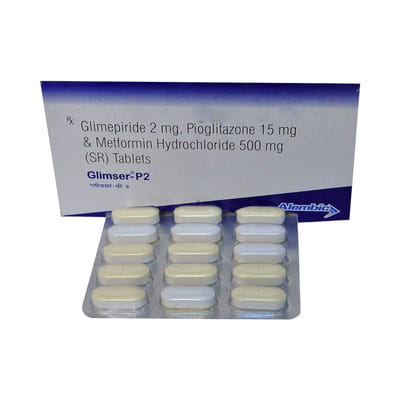 Glimser P2 Strip Of 15 Tablets