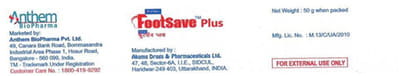 Footsave Plus Tube Of 50gm Cream