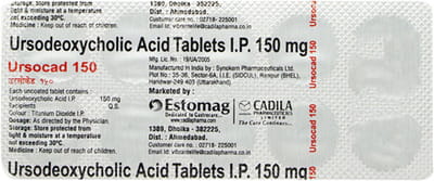Ursocad 150mg Strip Of 10 Tablets