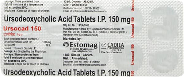 Ursocad 150mg Strip Of 10 Tablets