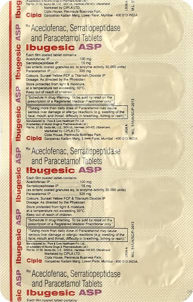 Ibugesic Asp Strip Of 10 Tablets