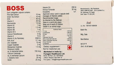 Boss Strip Of 10 Capsules