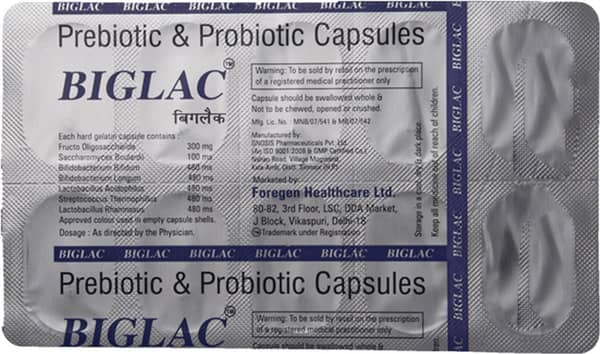Biglac Strip Of 10 Capsules
