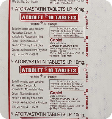 Atrolet 10mg Strip Of 20 Tablets