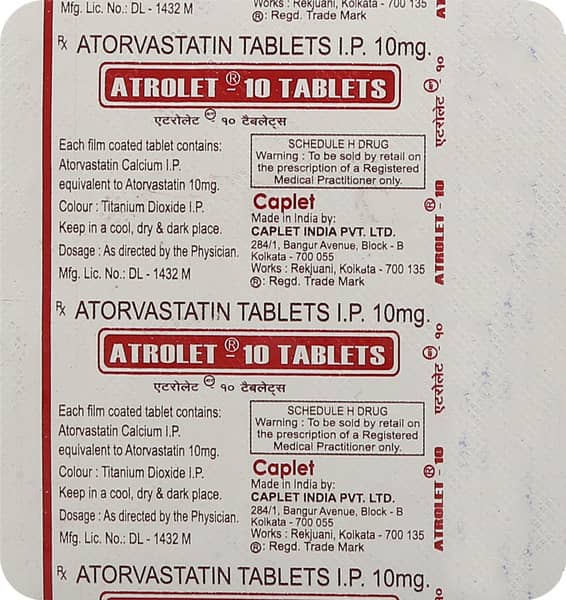Atrolet 10mg Strip Of 20 Tablets