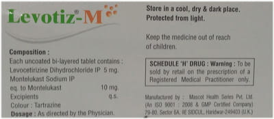 Levotiz M Strip Of 10 Tablets
