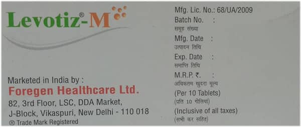 Levotiz M Strip Of 10 Tablets