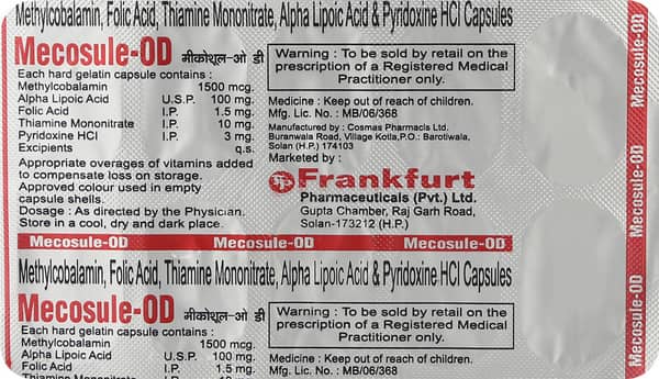 Mecosule Od Strip Of 10 Capsules