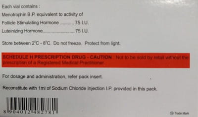 Diva Hmg 75iu Dry Vial Of 1 Powder For Injection