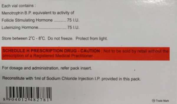 Diva Hmg 75iu Dry Vial Of 1 Powder For Injection