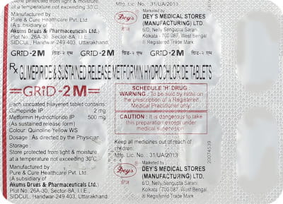 Grid 2mg Strip Of 10 Tablets