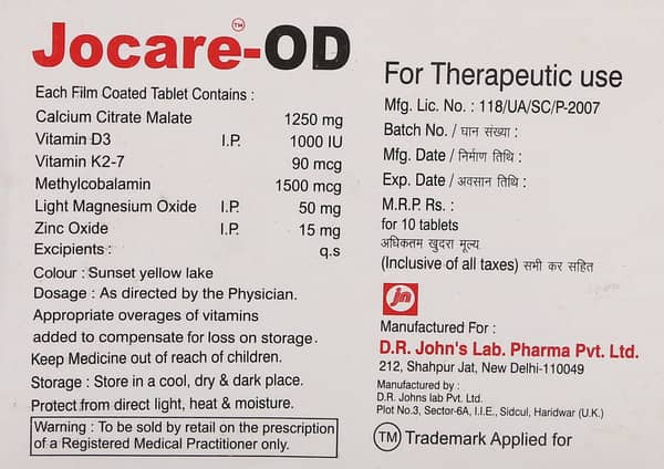 Jocare-OD Tablet