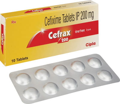 Cefrax 200mg Strip Of 10 Tablets