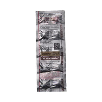 Telmilong 40mg Strip Of 10 Tablets