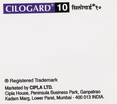 Cilogard 10mg Strip Of 10 Tablets