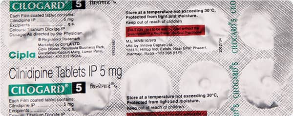 Cilogard 5mg Strip Of 10 Tablets