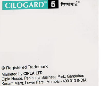 Cilogard 5mg Strip Of 10 Tablets