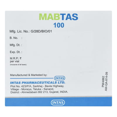 Mabtas 100mg Injection 10ml
