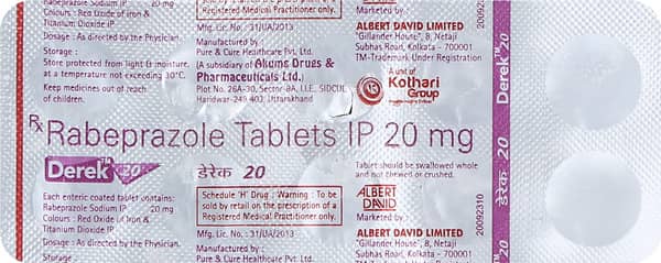 Derek 20mg Strip Of 10 Tablets