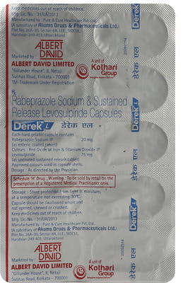Derek L Strip Of 10 Capsules