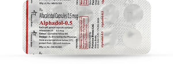 Alphadol 0.5mcg Strip Of 10 Capsules