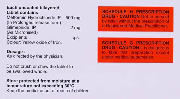Glimser 2mg Strip Of 15 Tablets