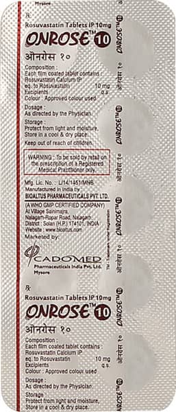 Onrose 10mg Strip Of 10 Tablets