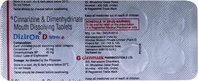 Diziron D Strip Of 10 Tablets