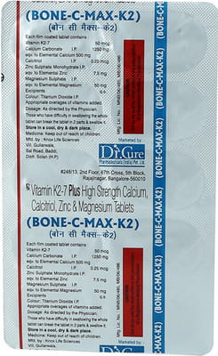 Bone C Max K2 Strip Of 10 Tablets
