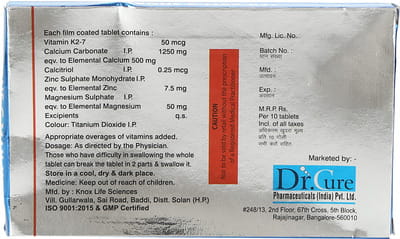 Bone C Max K2 Strip Of 10 Tablets