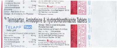 Telapp Trio 40mg Strip Of 10 Tablets