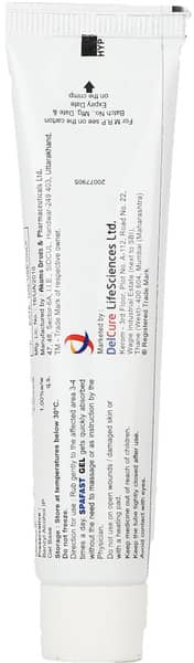 Spafast Tube Of 30gm Gel